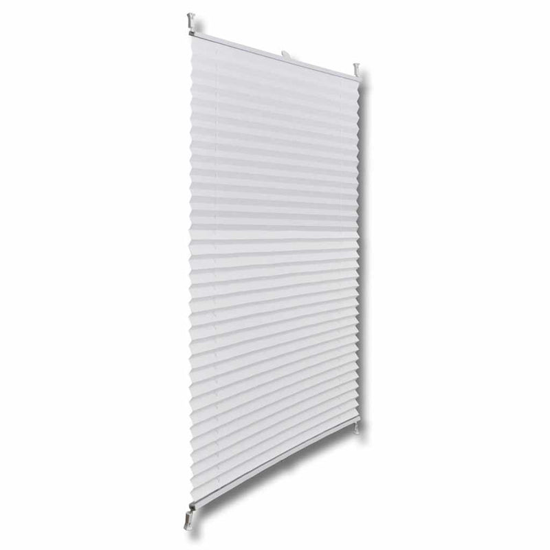 Load image into Gallery viewer, Vidaxl rolgordijn 40x200 cm geplooid wit
