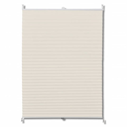Vidaxl plisséjaloezie 50x100cm crème