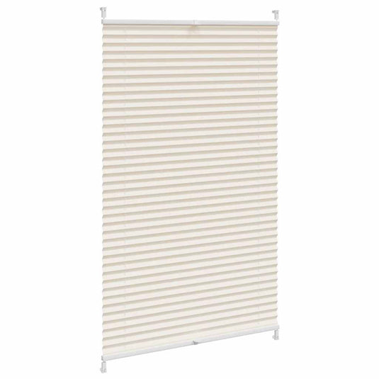 Vidaxl plissé rolgordijn 90x150 cm creme