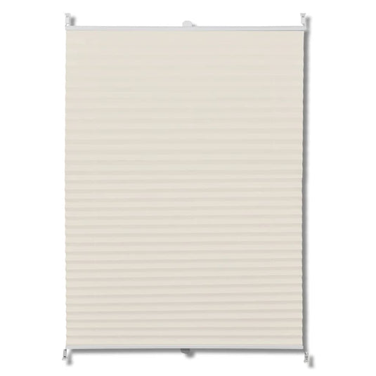 Vidaxl plisséjaloezie 40x125cm crème