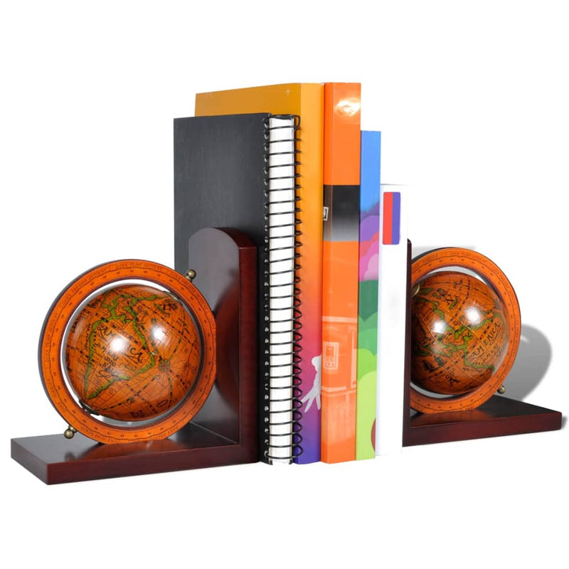 Load image into Gallery viewer, Vidaxl boekensteunen 2 st globe
