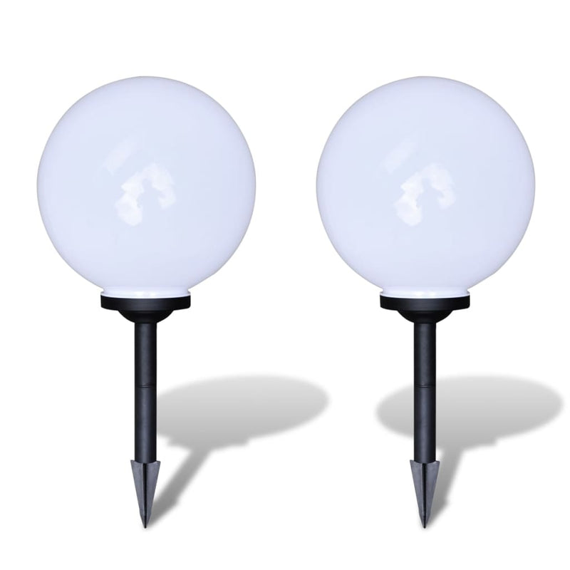 Load image into Gallery viewer, Vidaxl tuinpadlampen 2 st met grondpin led 30 cm
