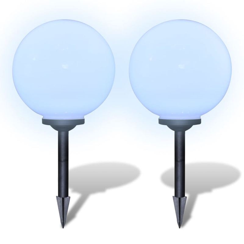 Load image into Gallery viewer, Vidaxl tuinpadlampen 2 st met grondpin led 30 cm
