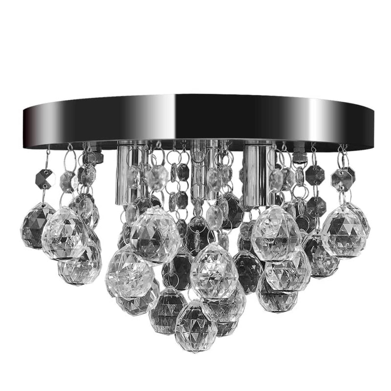 Load image into Gallery viewer, Vidaxl plafondlamp kroonluchterontwerp kristal chroom
