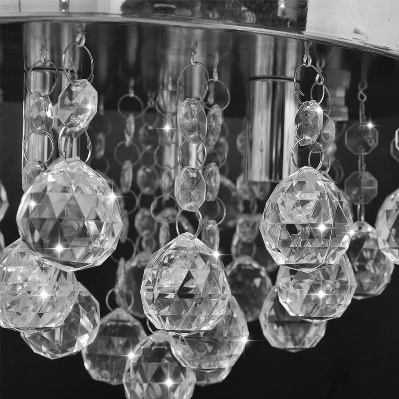 Load image into Gallery viewer, Vidaxl plafondlamp kroonluchterontwerp kristal chroom
