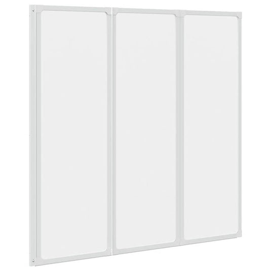 Vidaxl badscherm 3 panelen vouwbaar 117 x 120 cm