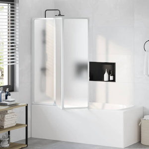 Vidaxl badscherm 3 panelen vouwbaar 141 x 132 cm