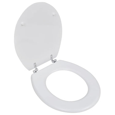 Vidaxl toiletbril simpel ontwerp mdf wit