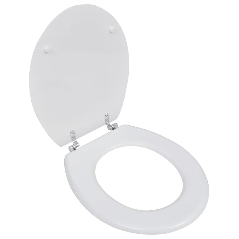 Load image into Gallery viewer, Vidaxl toiletbril simpel ontwerp mdf wit
