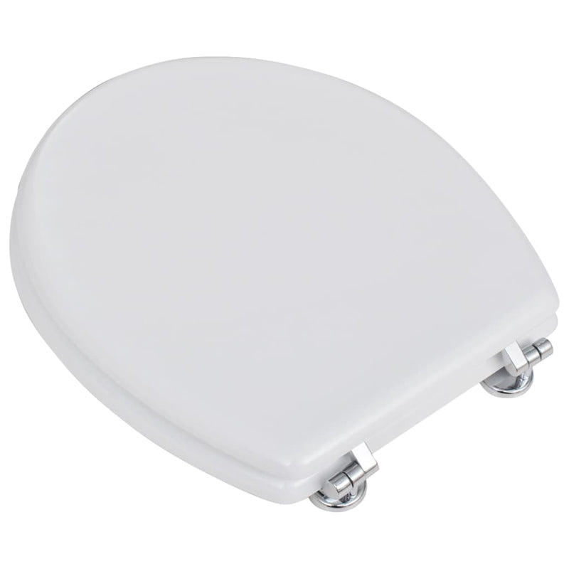 Load image into Gallery viewer, Vidaxl toiletbril simpel ontwerp mdf wit
