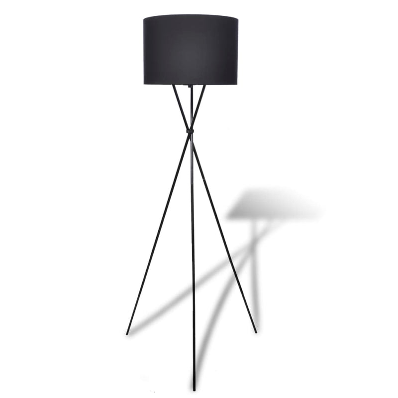 Load image into Gallery viewer, Vidaxl lampenkap voor vloerlamp met hoge standaard zwart
