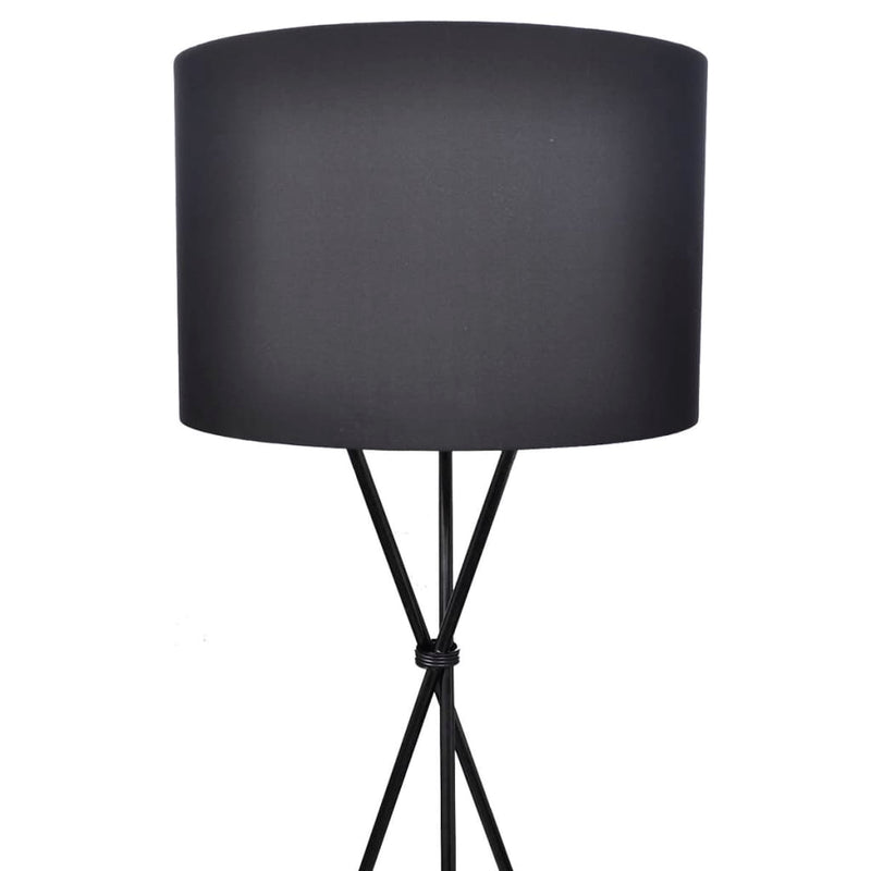 Load image into Gallery viewer, Vidaxl lampenkap voor vloerlamp met hoge standaard zwart
