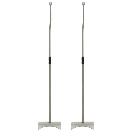 VidaXL Speakerstandaards 2 st universeel zilverkleurig