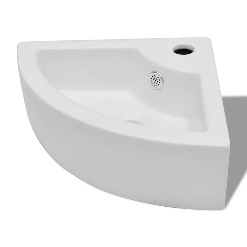 Load image into Gallery viewer, Vidaxl wastafel met overloop 45x32x12,5 cm wit
