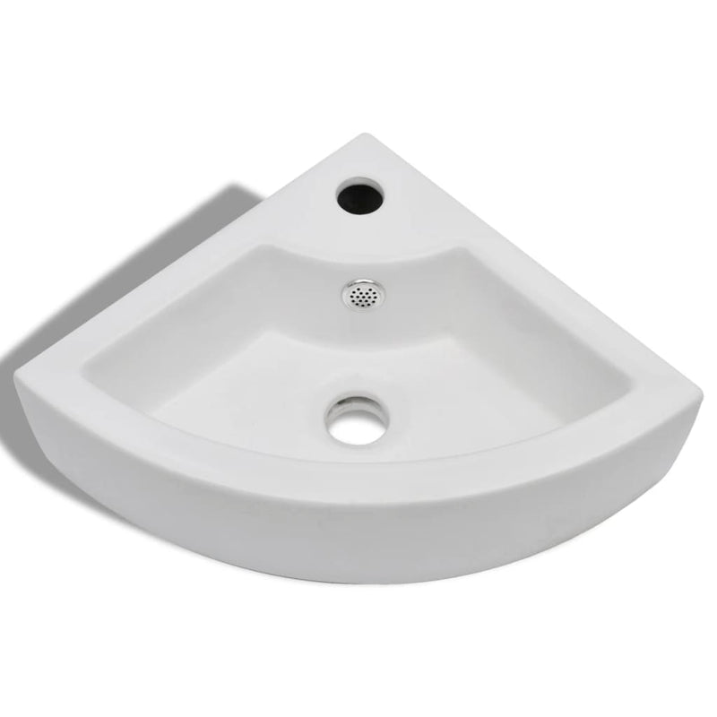 Load image into Gallery viewer, Vidaxl wastafel met overloop 45x32x12,5 cm wit
