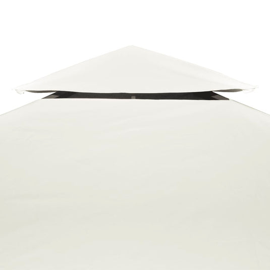 Vidaxl vervangend tentdoek prieel 310 g m² 3x4 m crèmewit