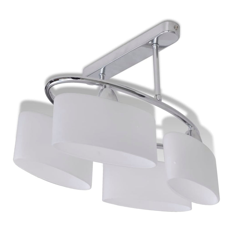 Load image into Gallery viewer, Vidaxl plafondlamp met ellips glazen kapjes (4 x e14)
