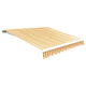 Vidaxl luifeldoek 6x3 m canvas zonnebloemgeel en wit