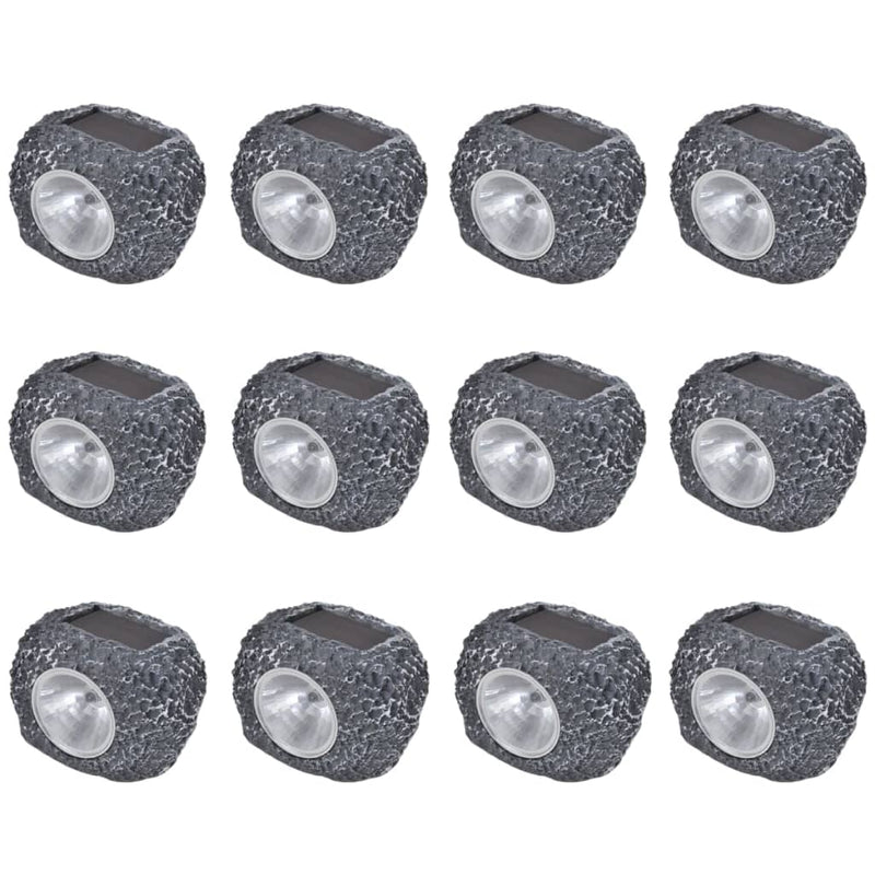 Load image into Gallery viewer, Vidaxl outdoor spotlight solar led 12 st steenvormig
