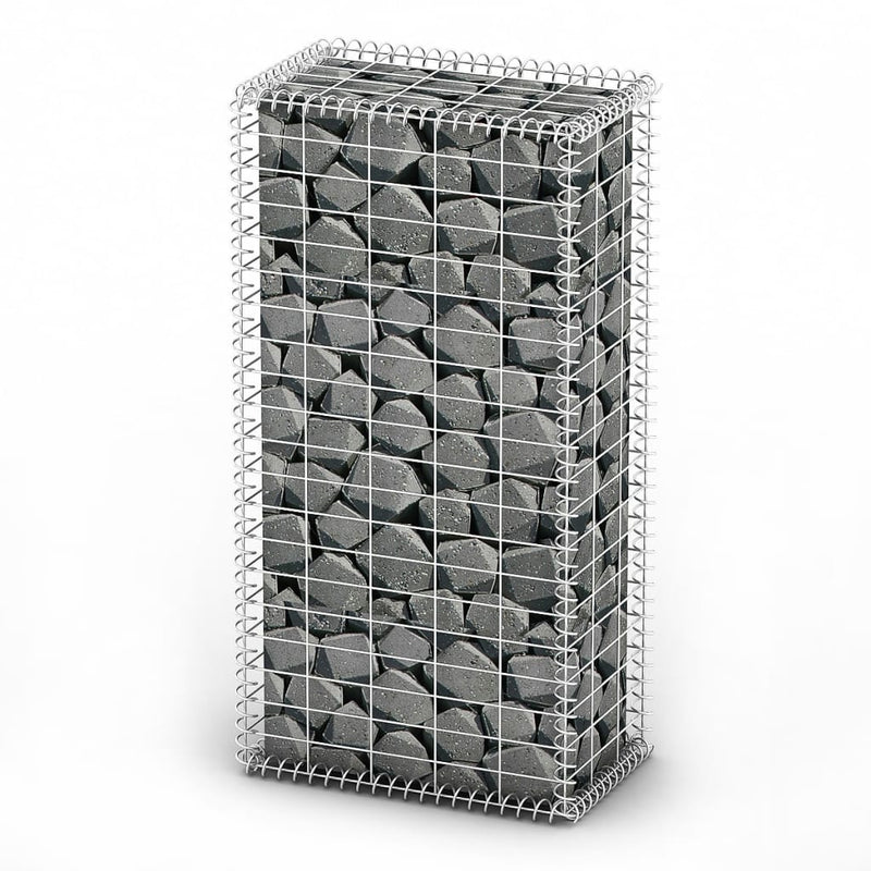 Load image into Gallery viewer, Vidaxl schanskorf met deksels 100x50x30 cm gegalvaniseerd draad
