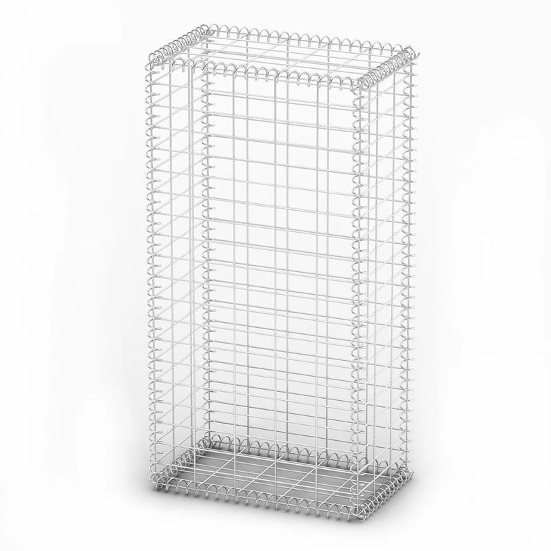 Load image into Gallery viewer, Vidaxl schanskorf met deksels 100x50x30 cm gegalvaniseerd draad
