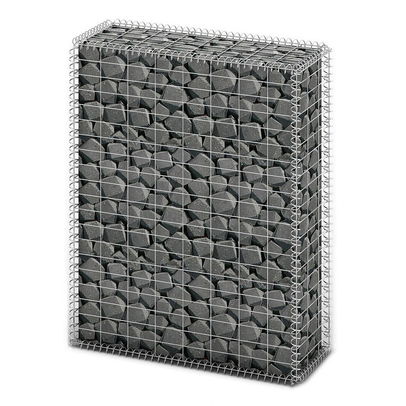 Load image into Gallery viewer, Vidaxl schanskorf met deksels 100x80x30 cm gegalvaniseerd draad
