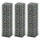 Vidaxl 3-delige schanskorfset 25x25x100 cm gegalvaniseerd draad