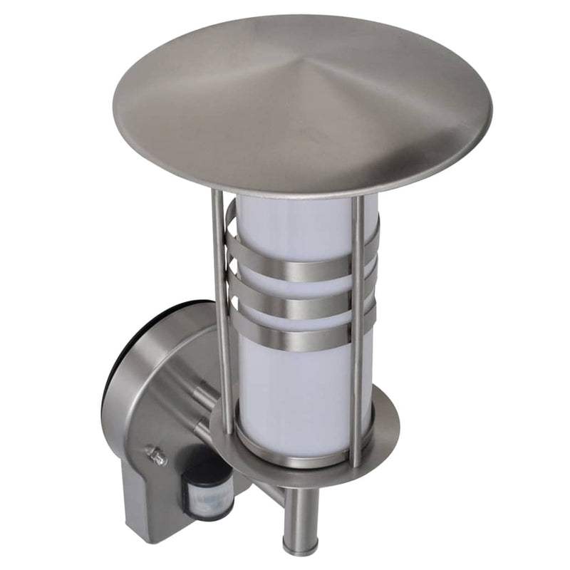 ギャラリービューアに画像をロードする, Vidaxl pagode vormige rvs wandlamp met bewegingssensor
