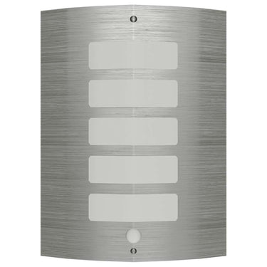 Vidaxl sierlijke rvs wandlamp met bewegingssensor