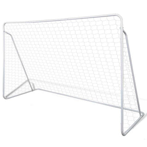 Vidaxl voetbaldoelset hoogwaardig 240x90x150 cm staal