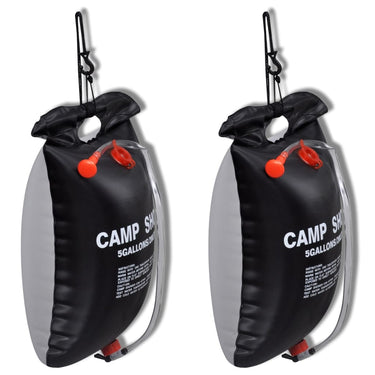 Vidaxl campingdouches 2 st solar 20 l