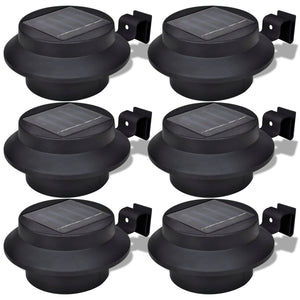Vidaxl solar buitenlampset 6 stuks zwart