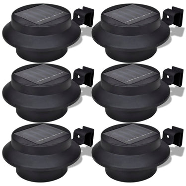 Vidaxl solar buitenlampset 6 stuks zwart
