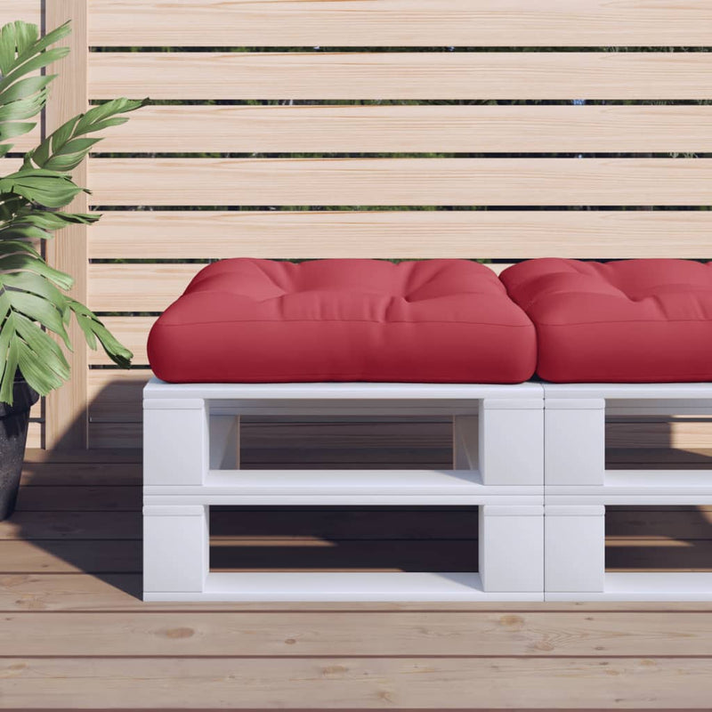 Load image into Gallery viewer, VidaXL Palletkussen 60 x 60 x 12 cm stof wijnrood
