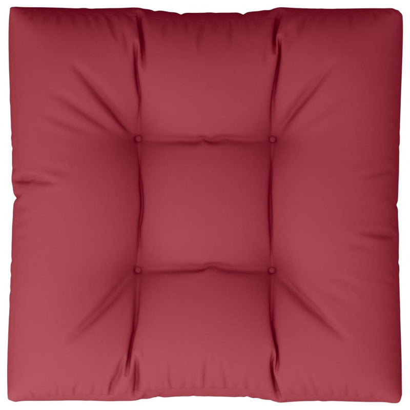 Load image into Gallery viewer, VidaXL Palletkussen 80 x 80 x 12 cm stof wijnrood
