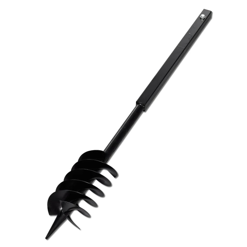 Load image into Gallery viewer, Vidaxl grondboor met handvat en schroefkop (dubbele schroef) 120 mm (zwart)
