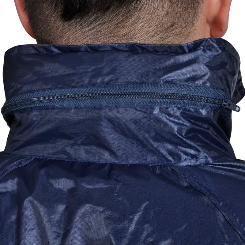 Cargue la imagen en el visor de la galería, Vidaxl regenpak 2-delig + capuchon (heren marineblauw maat xxl)
