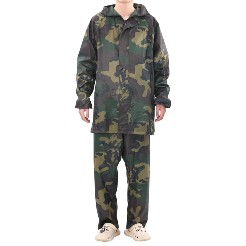 ギャラリービューアに画像をロードする, Vidaxl regenpak 2-delig met capuchon (heren camouflage maat xxl)
