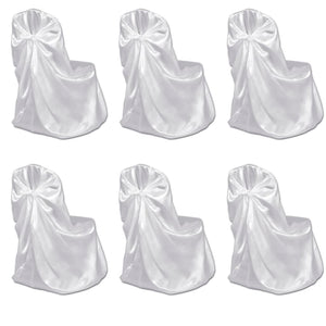 Vidaxl bruiloft stoelhoes wit (6 stuks)