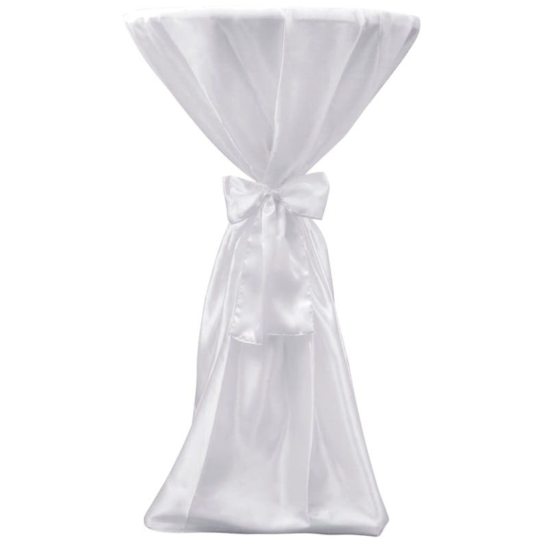Load image into Gallery viewer, Vidaxl statafelhoes met strik 60cm wit (2 stuks)
