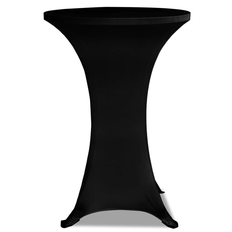 Load image into Gallery viewer, Vidaxl statafelhoezen 2 st stretch ø80 cm zwart
