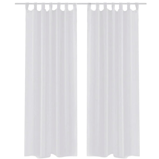 Vidaxl gordijn wit 140x175 cm (2 stuks)