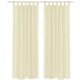 Vidaxl gordijnen 2 st doorschijnend 140x225 cm crème