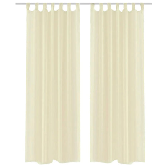 Vidaxl gordijn crème 140x245 cm (2 stuks)