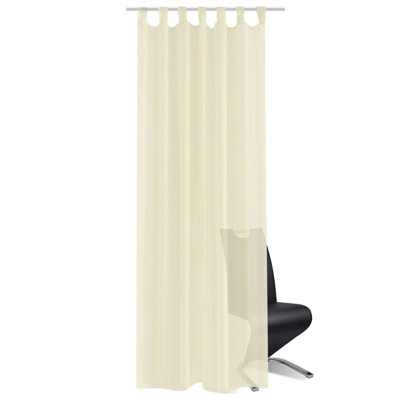 Load image into Gallery viewer, Vidaxl gordijn crème 140x245 cm (2 stuks)
