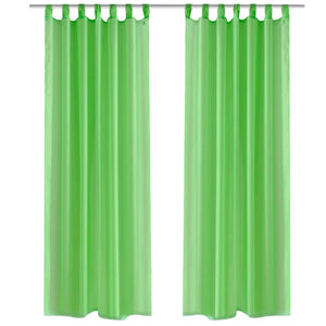 Vidaxl gordijn appelgroen 140x175 cm (2 stuks)