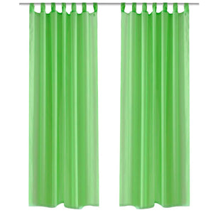 Vidaxl gordijn appelgroen 140x225 cm (2 stuks)