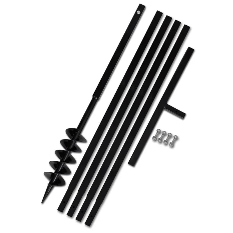 Load image into Gallery viewer, VidaXL Grondboor 100 mm met 5 m verlengstuk Staal
