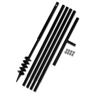 Vidaxl grondboor 80 mm met 5 m verlengstuk staal