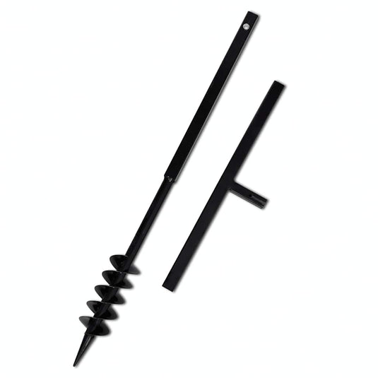 Vidaxl grondboor 80 mm met 5 m verlengstuk staal